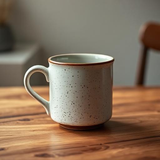 Stoneware Mug, Oat